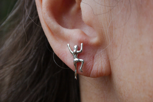 Climbing Girl Post Earring Single Earring