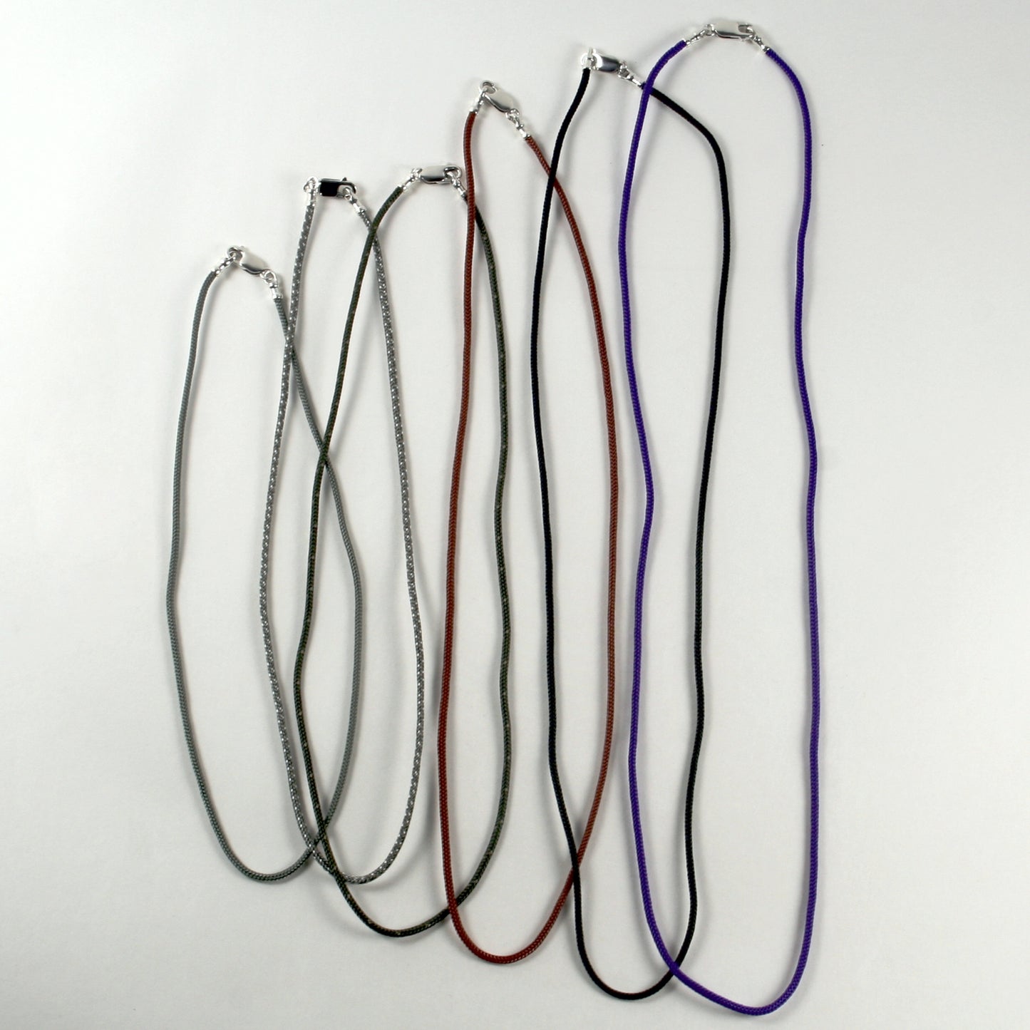 Pirana Descender Necklace - Handmade in sterling silver - cord and clasp