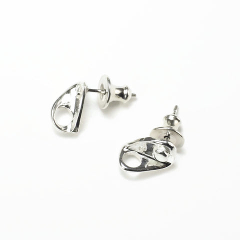 Bolt Hanger Anchor Post Earring Pair - Handmade in sterling silver