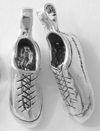 Climbing Shoe Miniature Charm Pair - Handmade in sterling silver