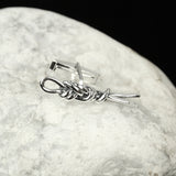 Single Figure 8 Knot cuff link Pair - Sterling Silver