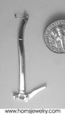 Climbers Ice Tool Miniature - Handmade in sterling silver
